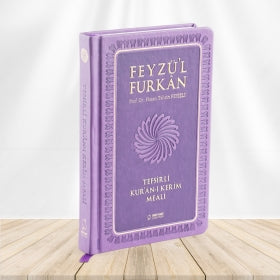 Feyzü’l Furkan Tefsirli Kur’an-ı Kerim Meali (Büyük Boy - Tefsirli Meal -  Lila)