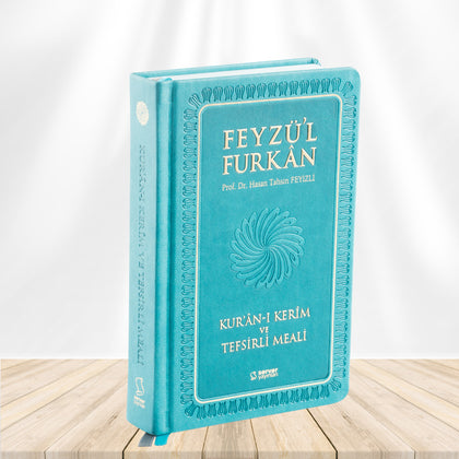 Feyzü’l Furkan Kur’an-ı Kerim ve Tefsirli Meali (Büyük Boy - Mushaf ve Meal - Turkuaz)