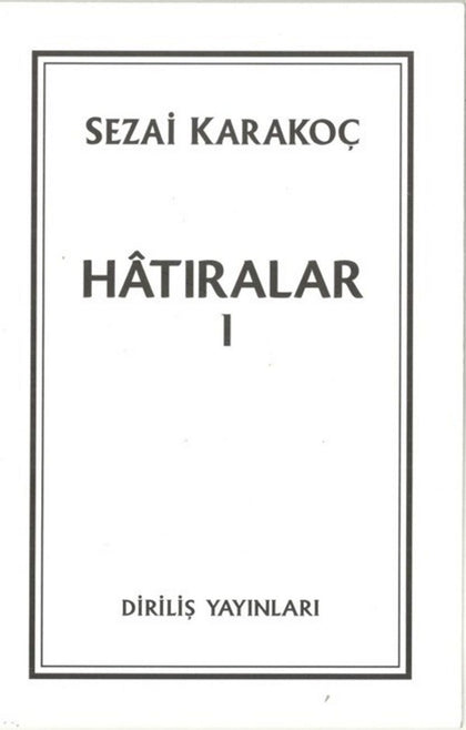 Hatıralar I